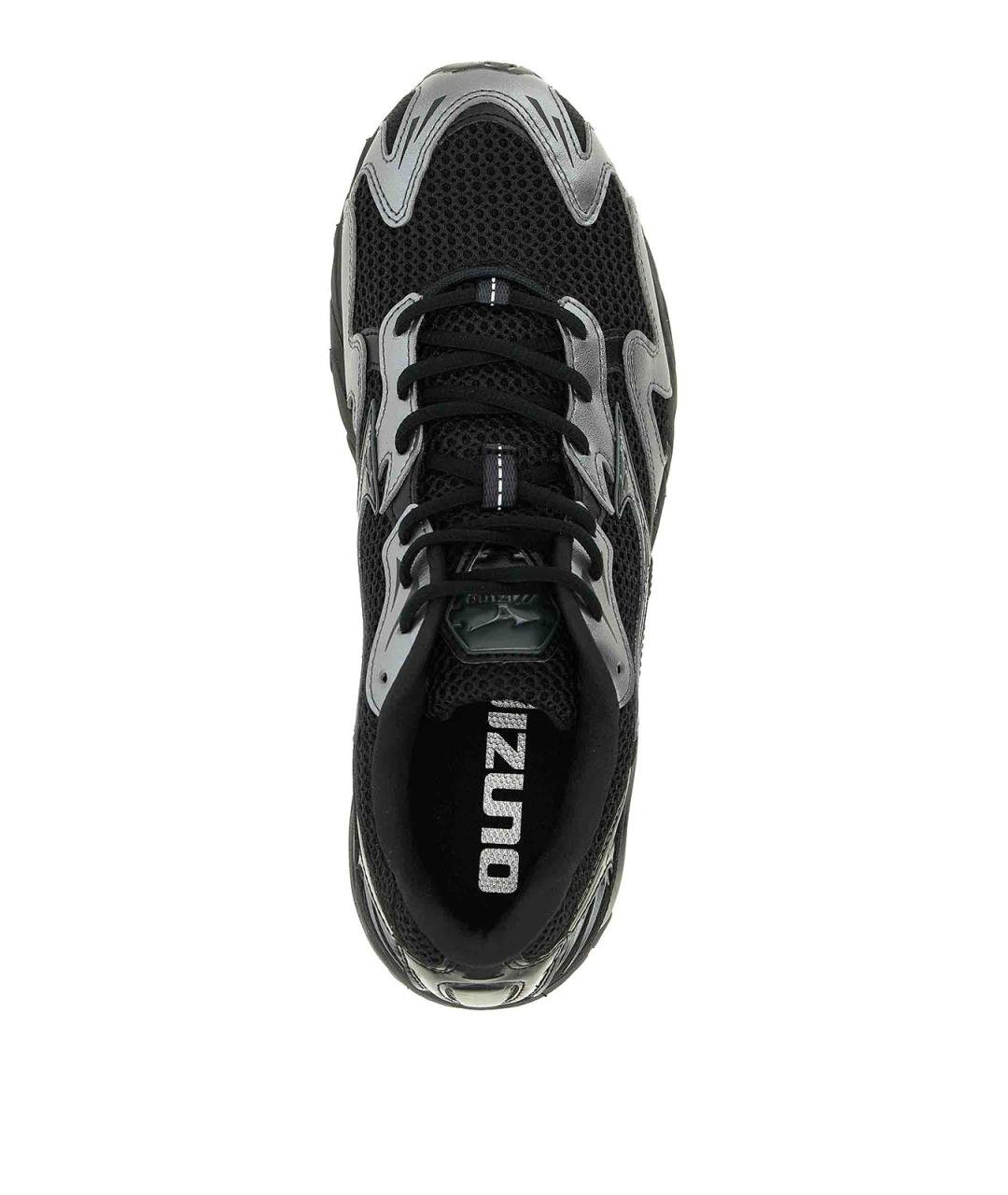 MIZUNO Черные кожаные низкие кроссовки / кеды, фото 4