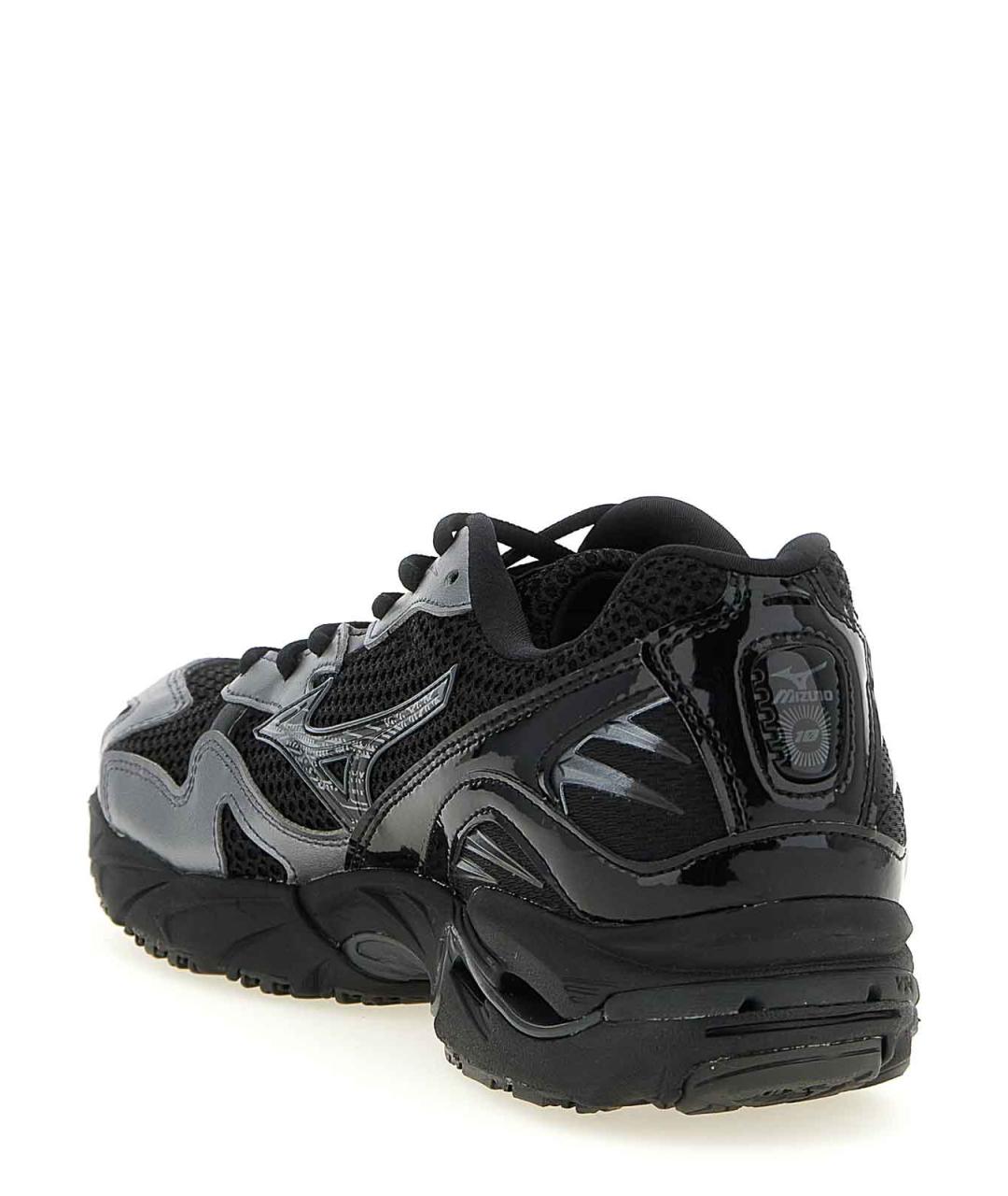 MIZUNO Черные кожаные низкие кроссовки / кеды, фото 3