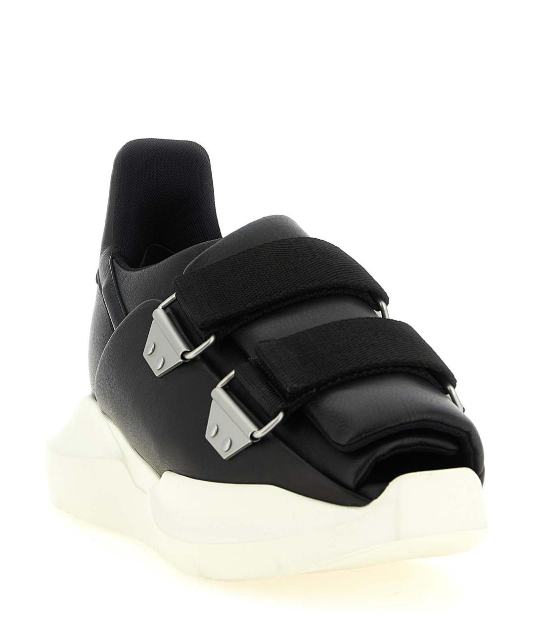 RICK OWENS Черные низкие кроссовки / кеды, фото 2