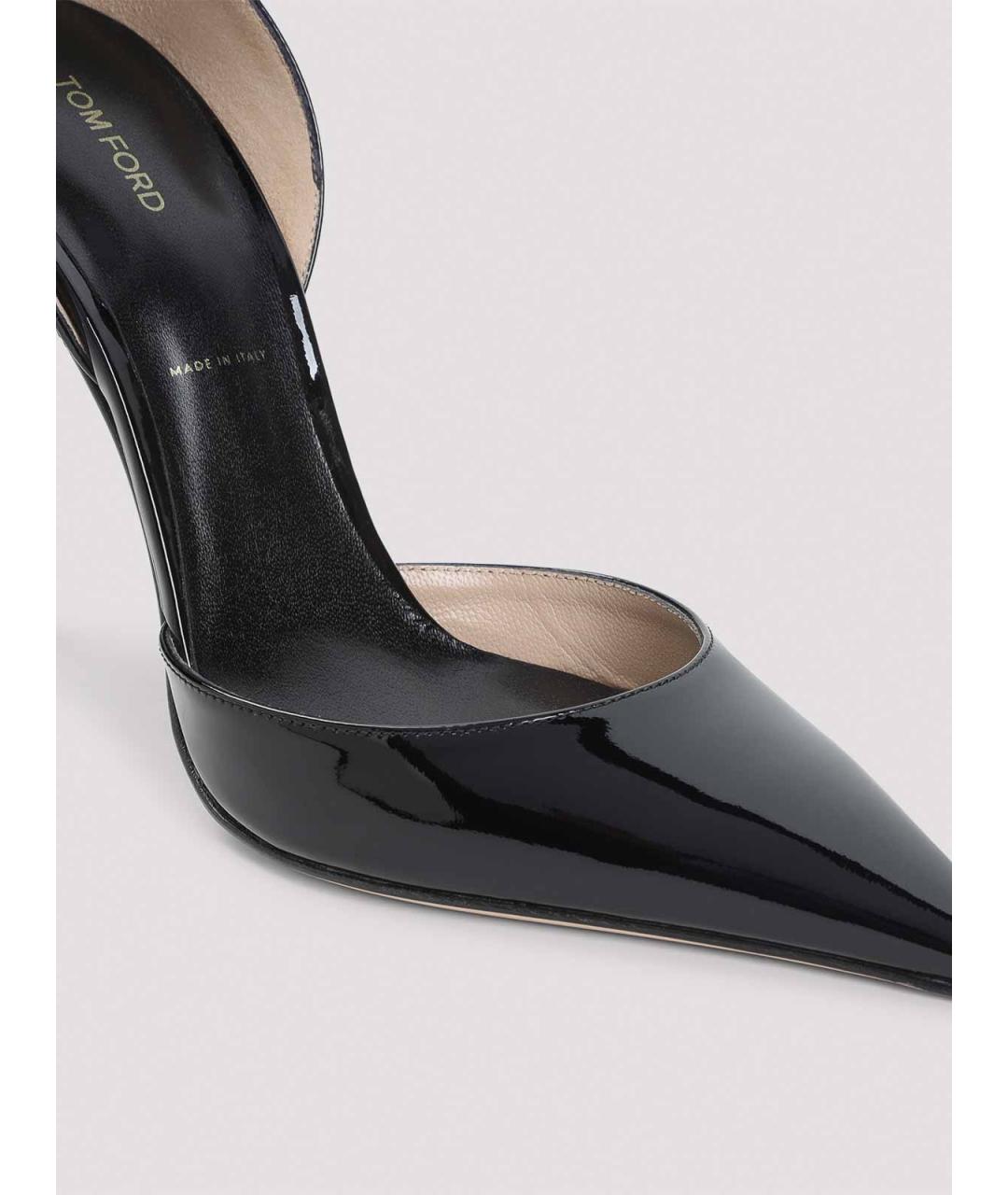 TOM FORD Черные туфли из лакированной кожи, фото 4