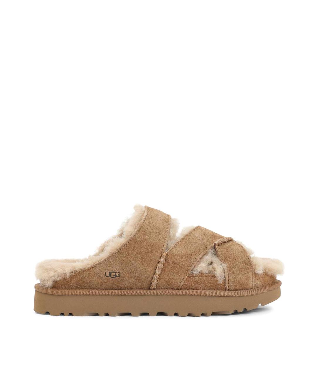 UGG AUSTRALIA Коричневые замшевые сандалии, фото 1