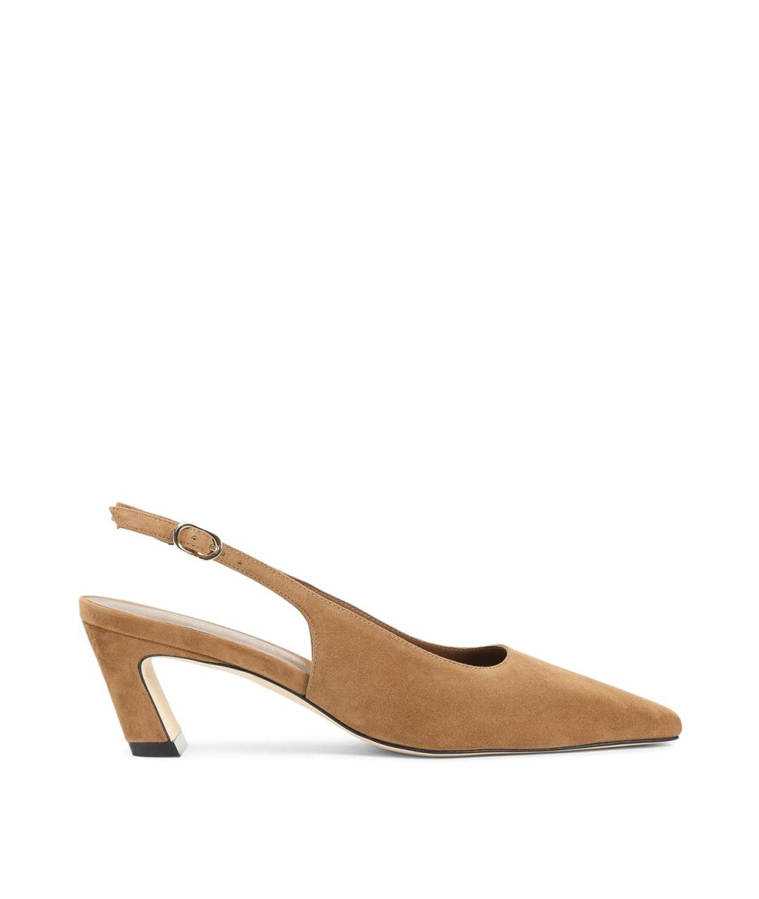 STUART WEITZMAN Бежевые замшевые туфли, фото 1