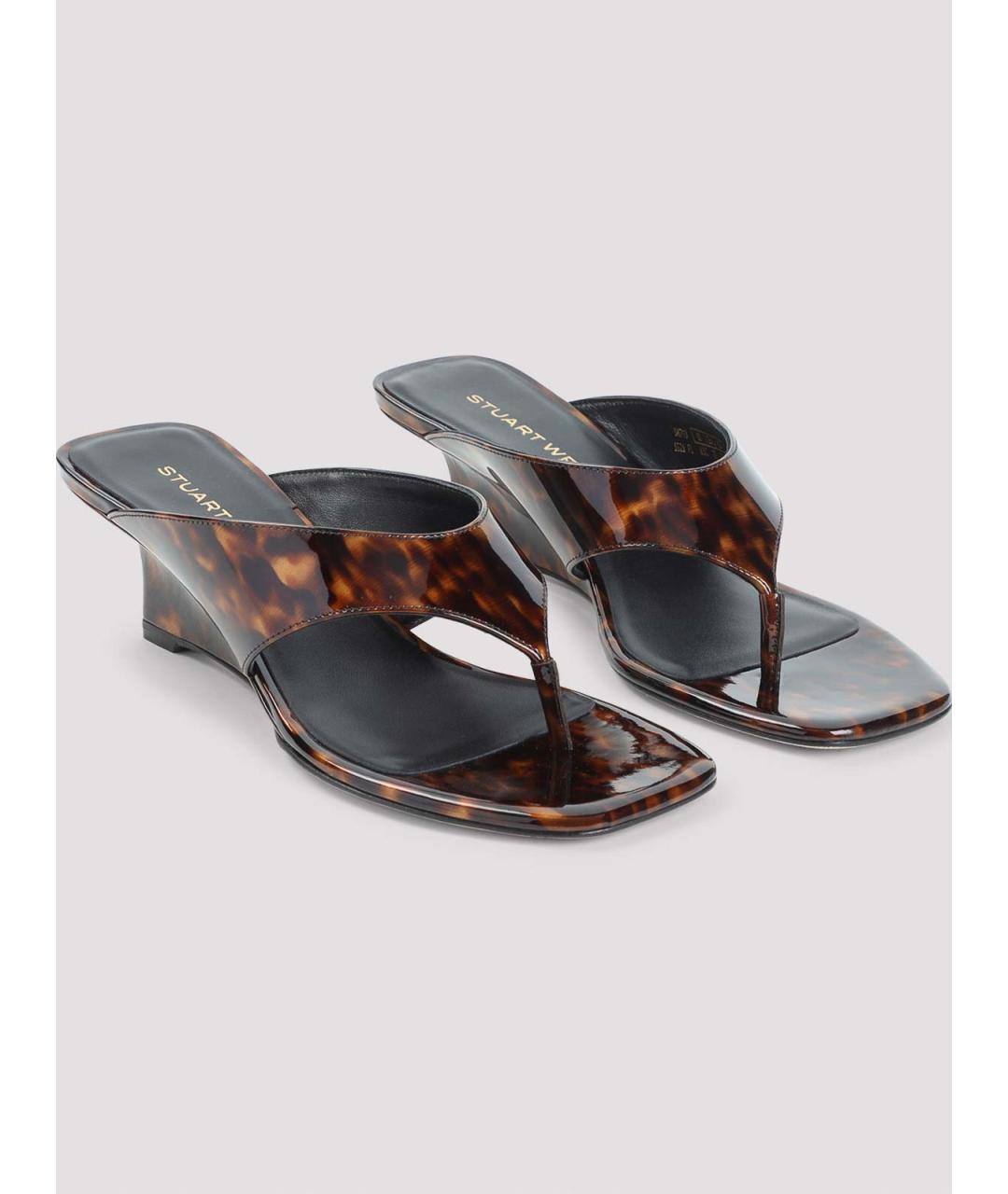 STUART WEITZMAN Коричневые мюли, фото 3