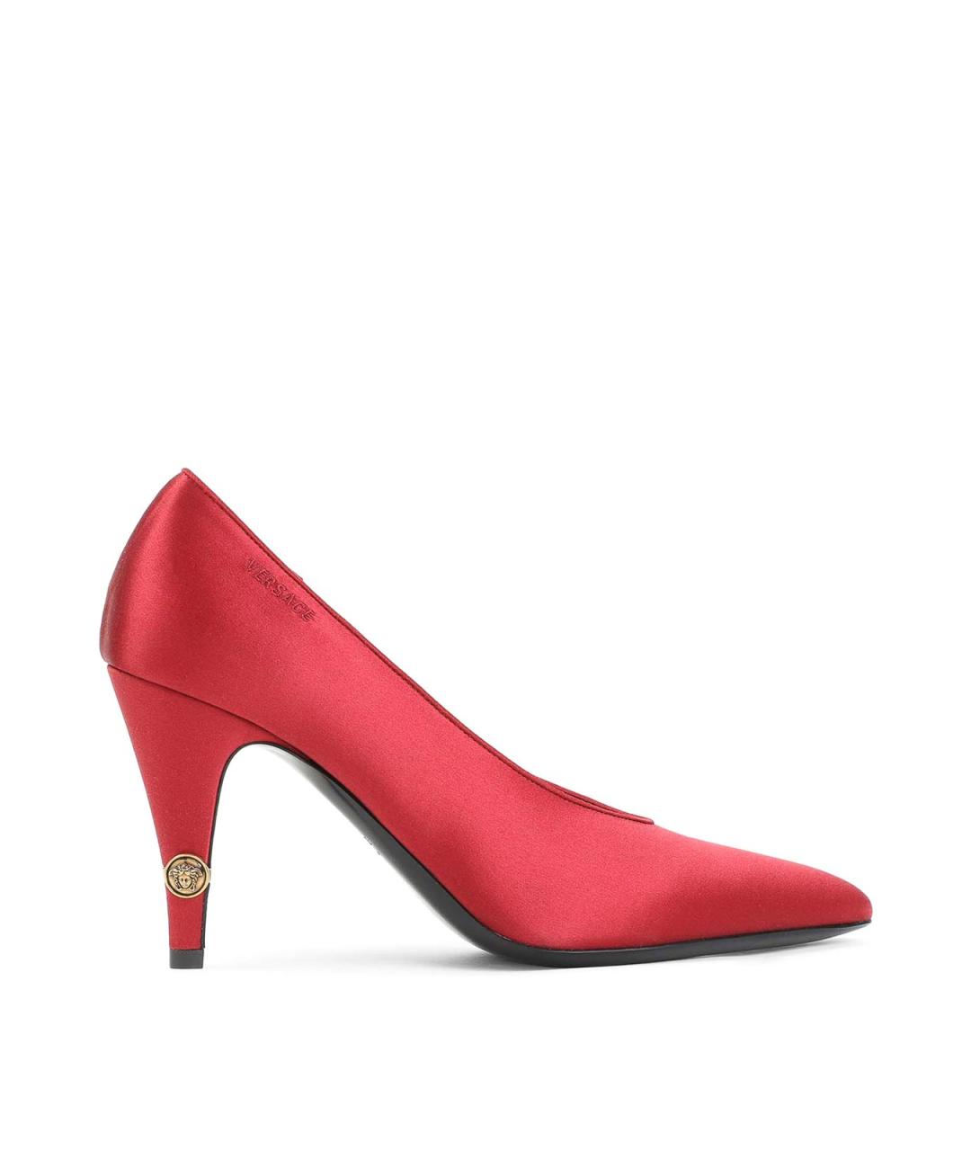 VERSACE Красные текстильные туфли, фото 1