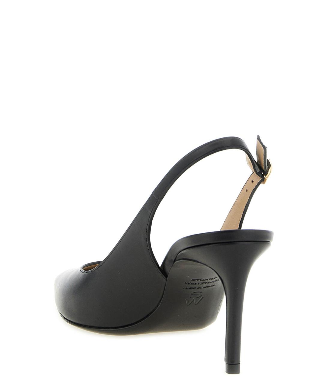 STUART WEITZMAN Черные кожаные туфли, фото 3