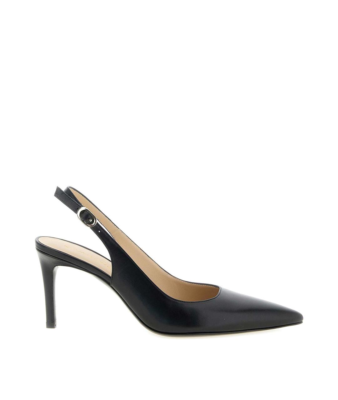 STUART WEITZMAN Черные кожаные туфли, фото 1