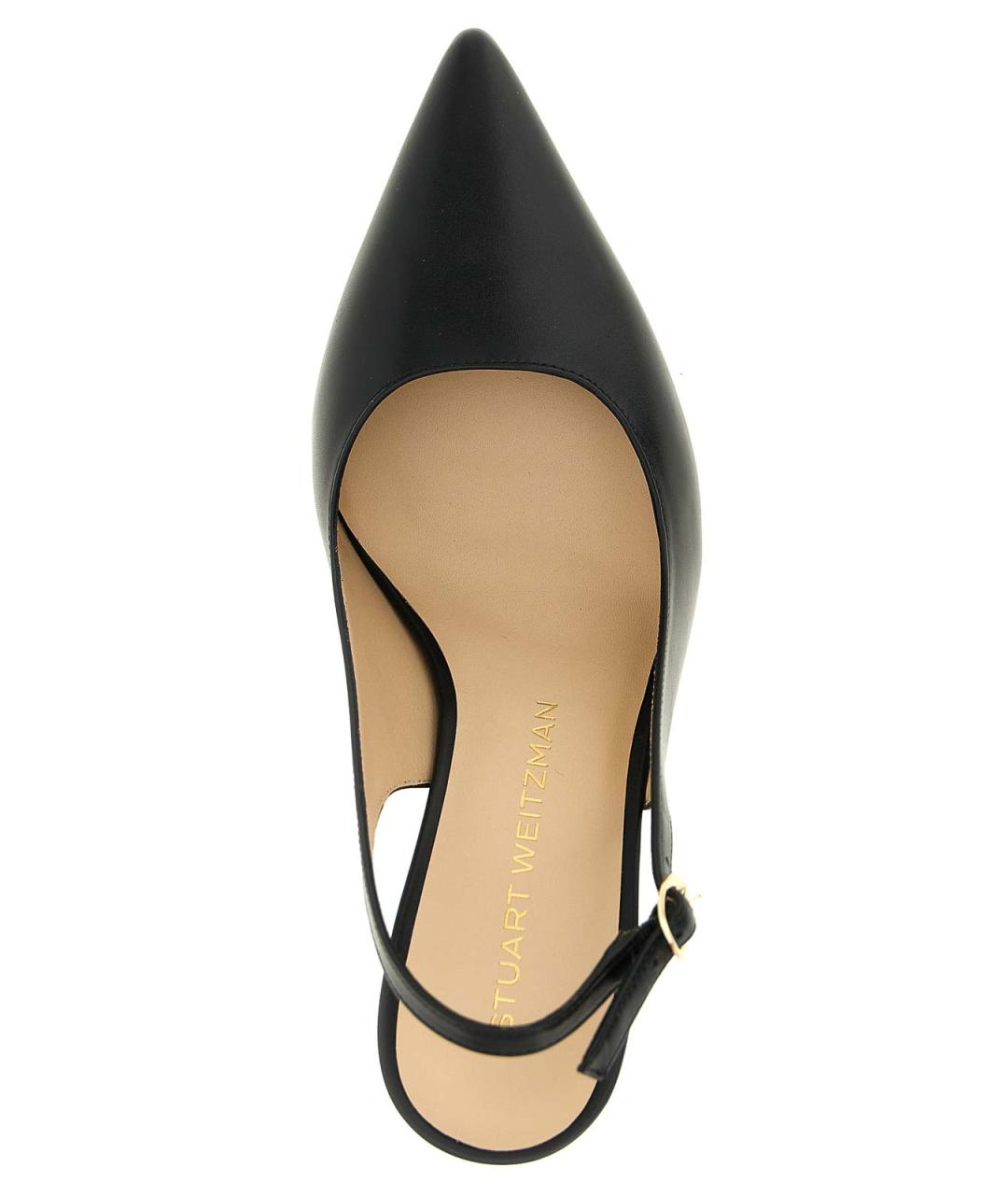 STUART WEITZMAN Черные кожаные туфли, фото 4