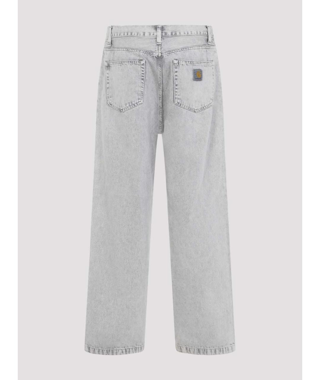 CARHARTT Серые хлопковые прямые джинсы, фото 2