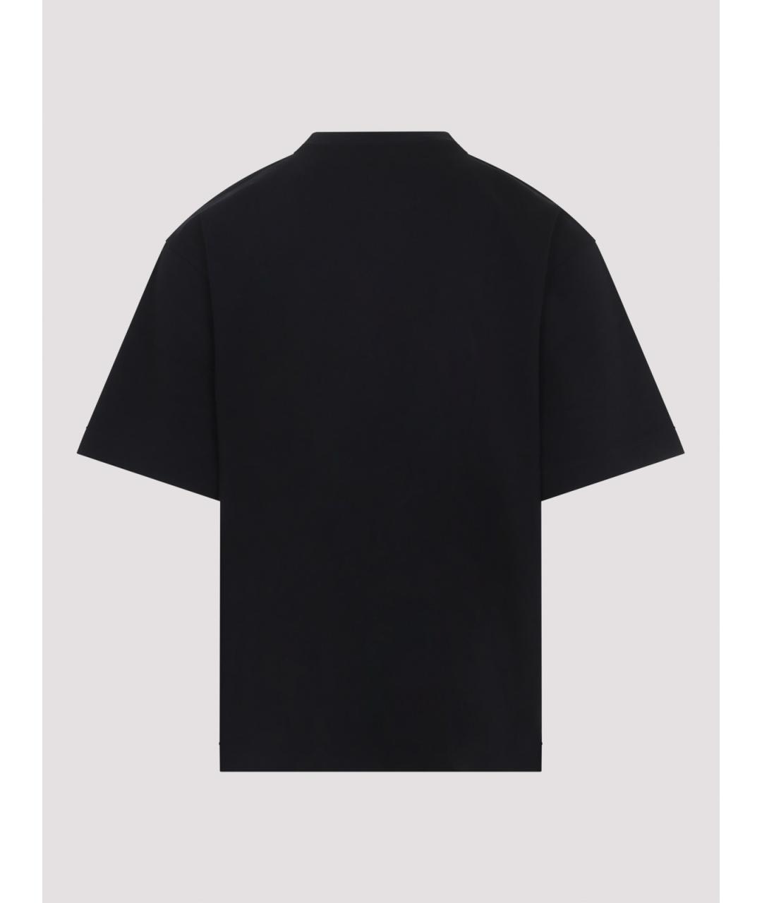 OFF-WHITE Черная хлопковая футболка, фото 2
