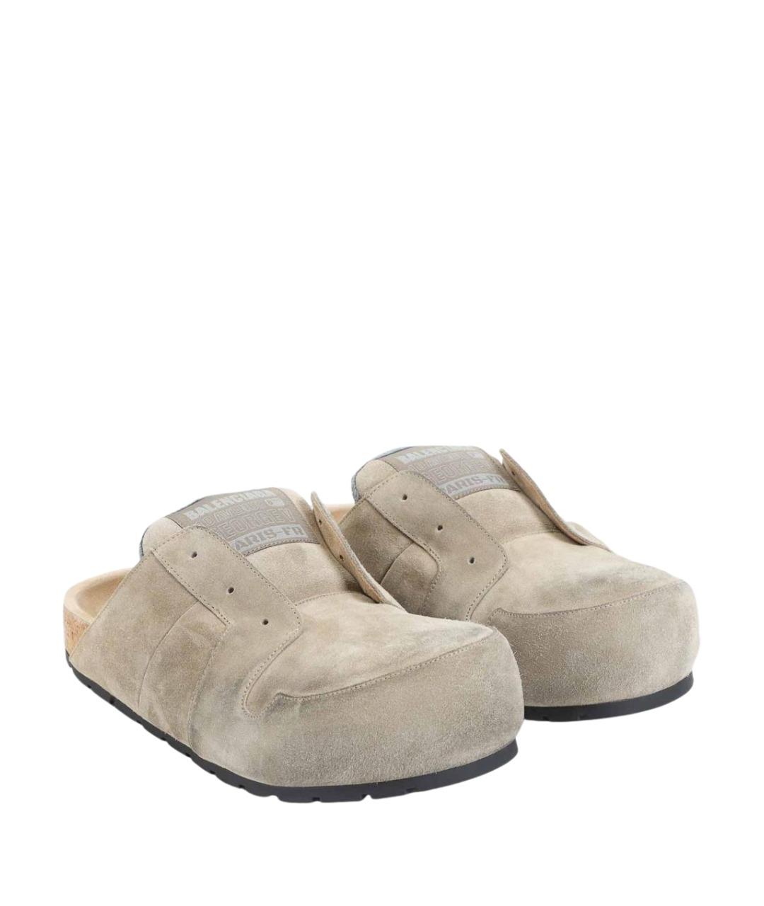 BALENCIAGA Бежевые слипоны, фото 3