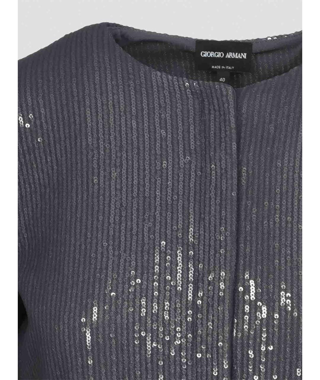 GIORGIO ARMANI Фиолетовая полиэстеровая куртка, фото 3