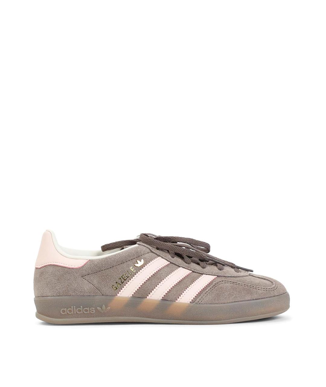 ADIDAS Коричневые кожаные кроссовки, фото 1