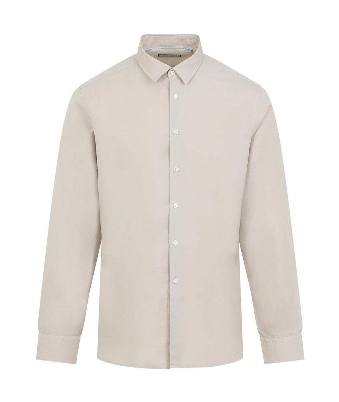 CANALI Бежевая хлопковая классическая рубашка, фото 1