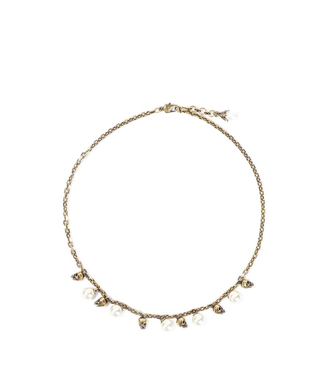 ALEXANDER MCQUEEN Золотое колье, фото 1