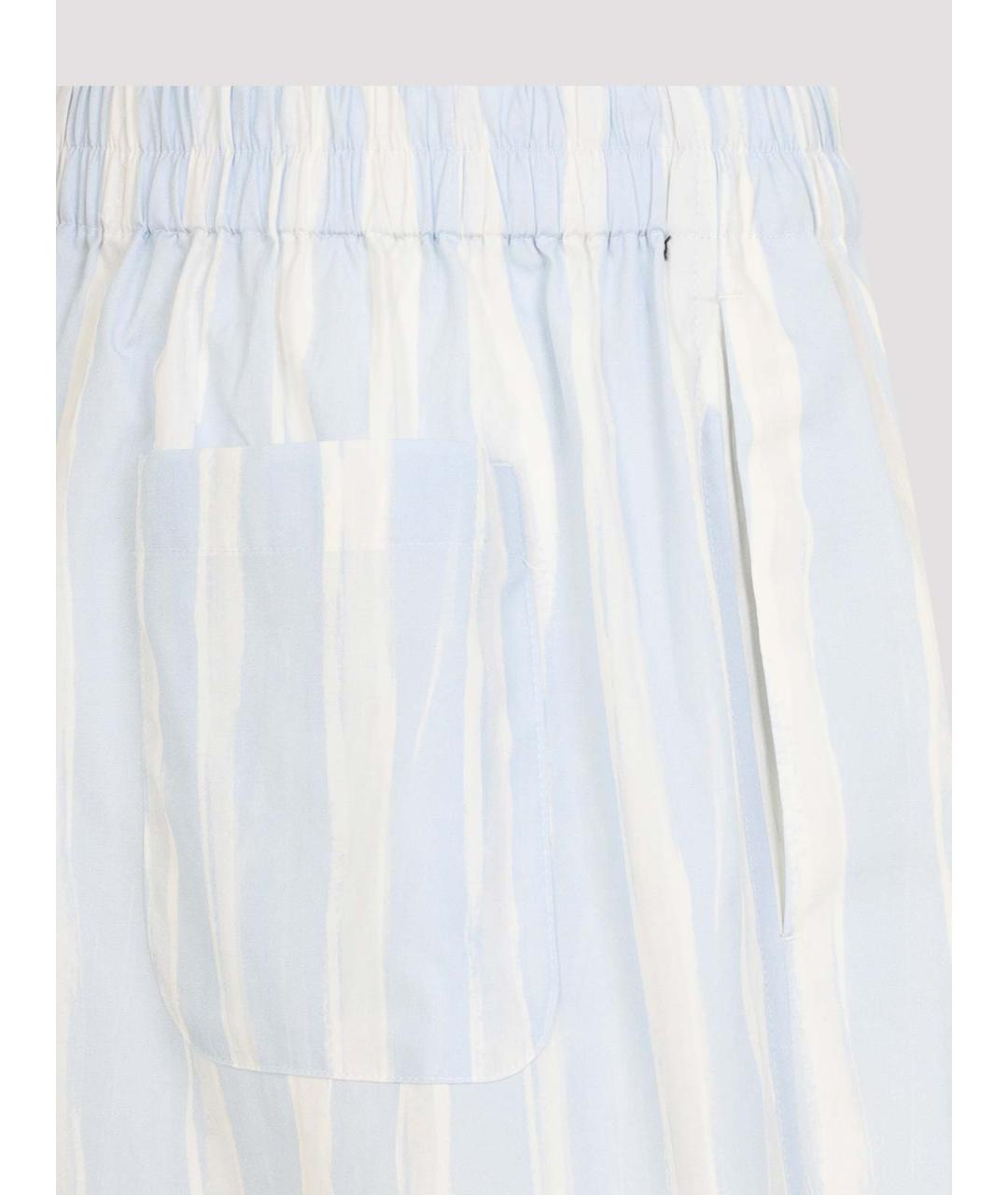 JACQUEMUS Голубые хлопковые шорты, фото 3