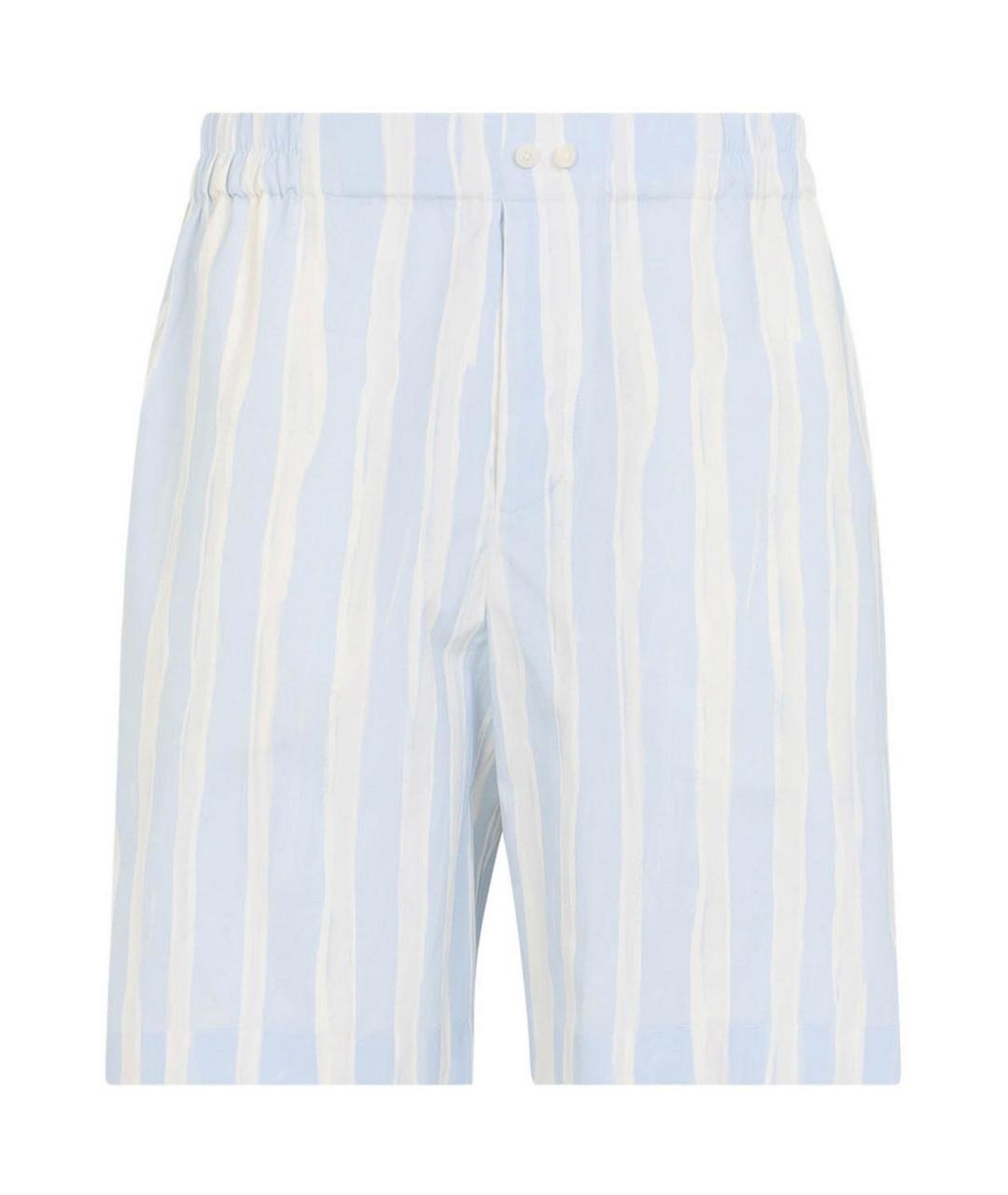 JACQUEMUS Голубые хлопковые шорты, фото 1