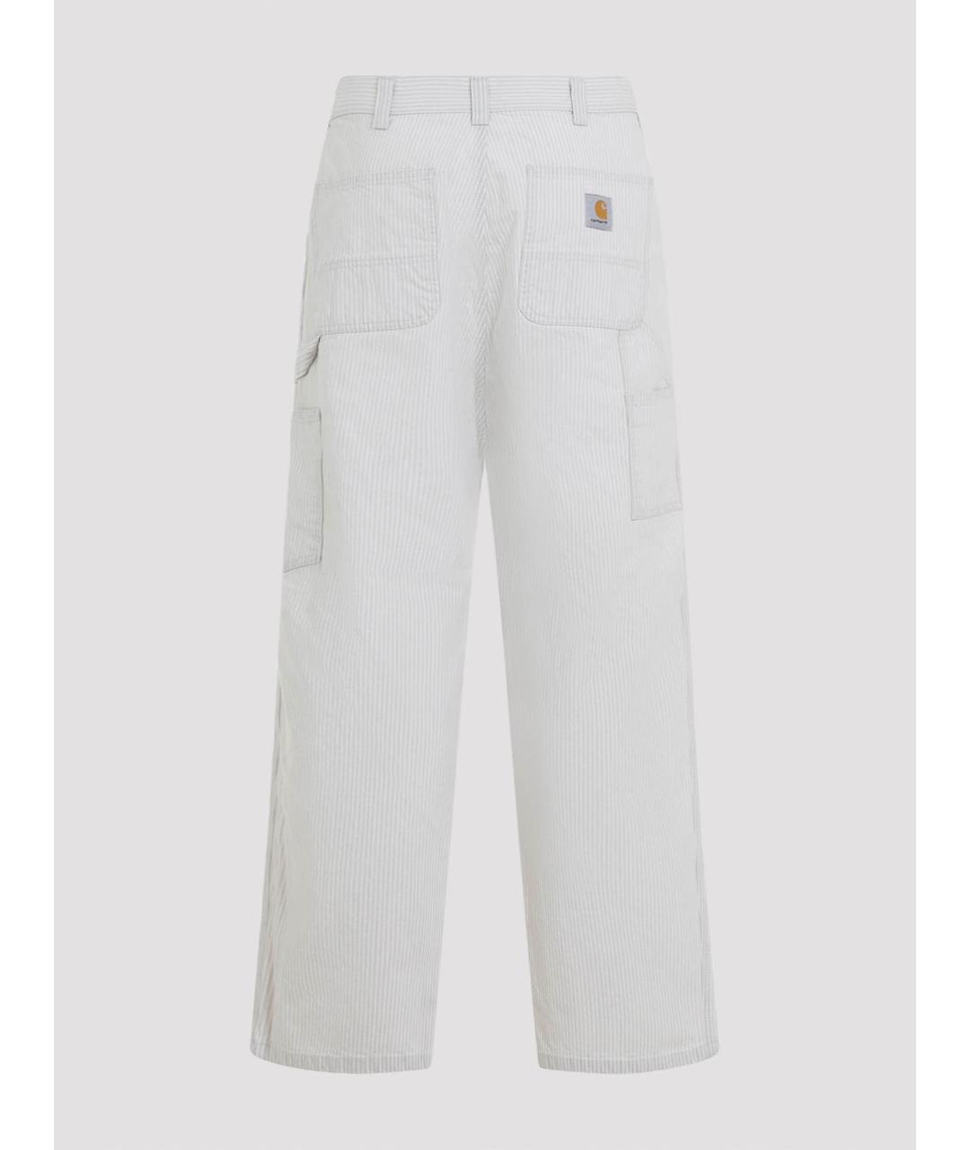 CARHARTT Серые хлопковые повседневные брюки, фото 2
