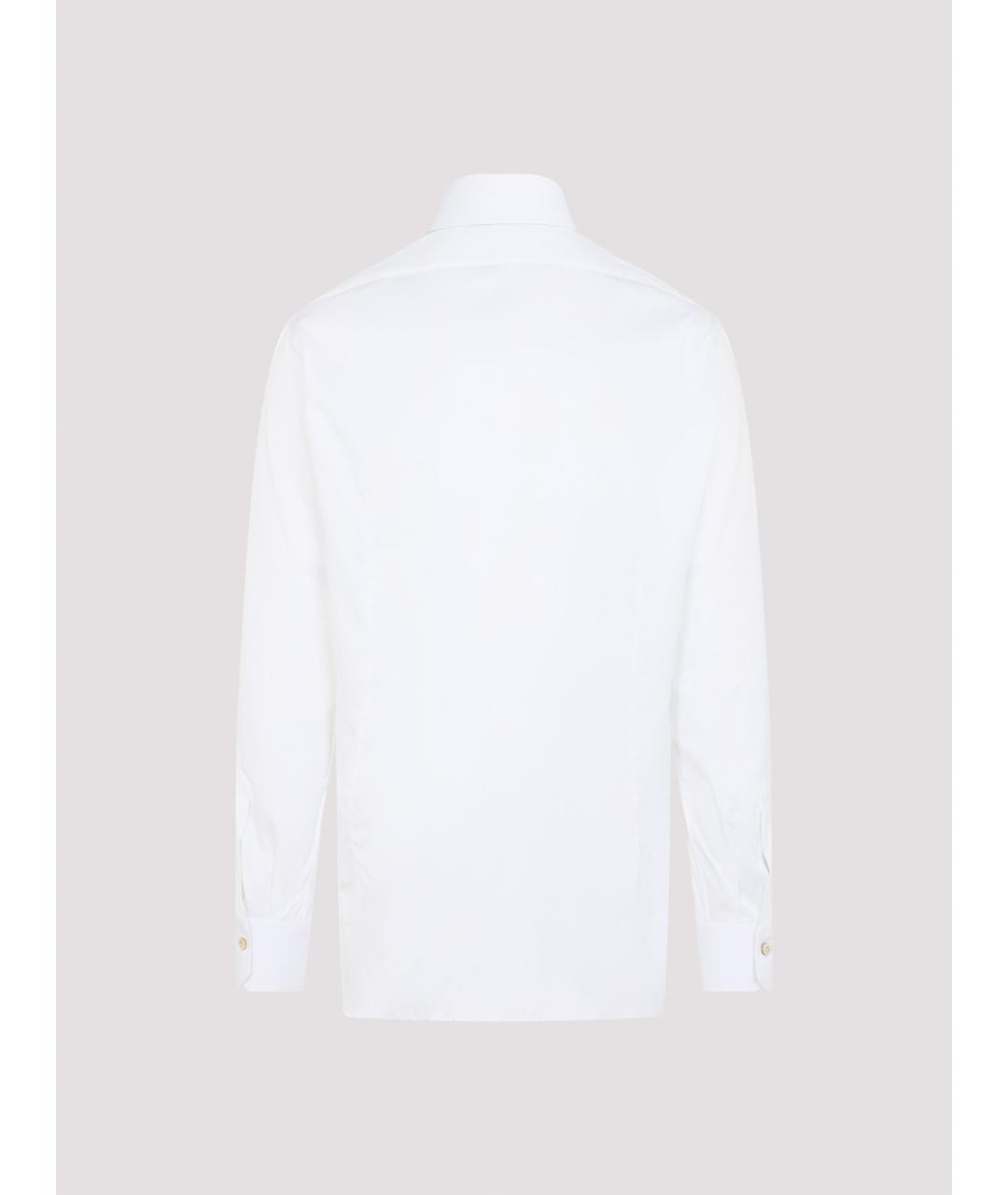 KITON Белая хлопковая классическая рубашка, фото 2