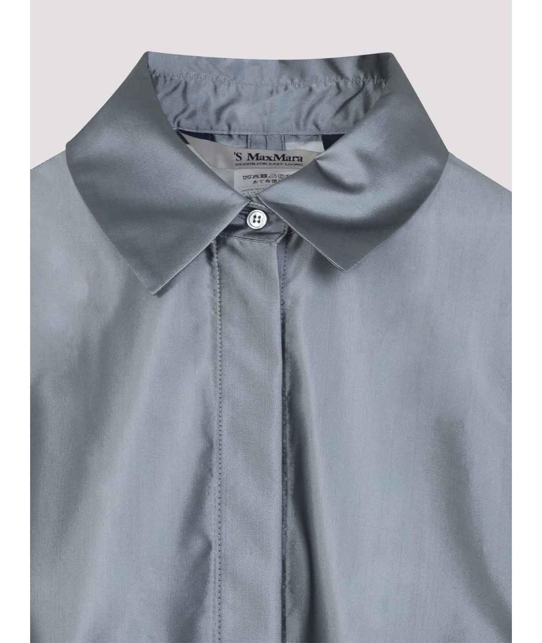 'S MAX MARA Синее полиэстеровое повседневное платье, фото 3