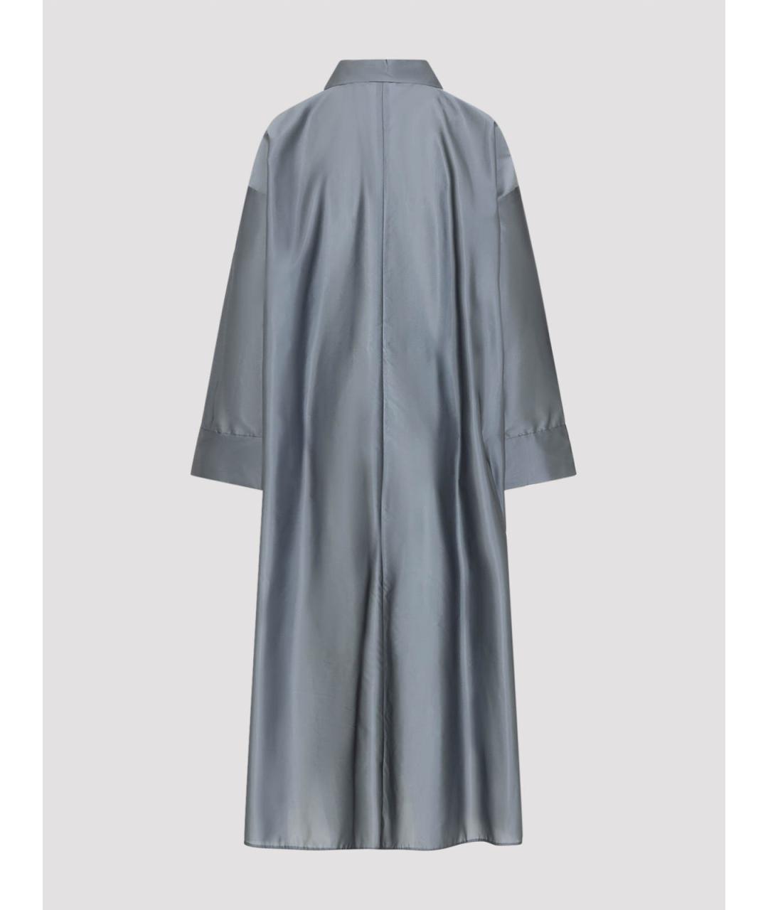 'S MAX MARA Синее полиэстеровое повседневное платье, фото 2