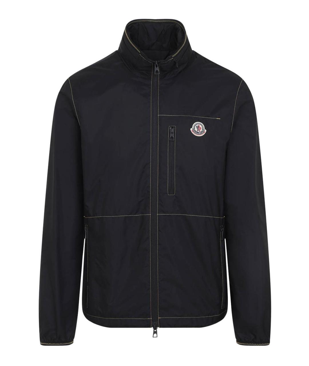 MONCLER Черная полиамидовая куртка, фото 1