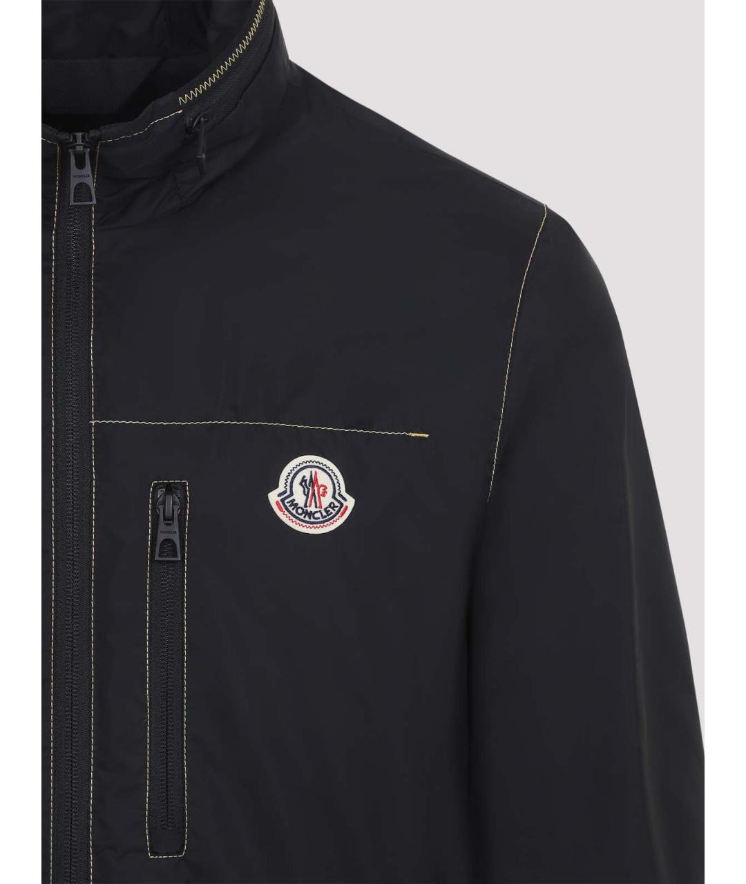 MONCLER Черная полиамидовая куртка, фото 3