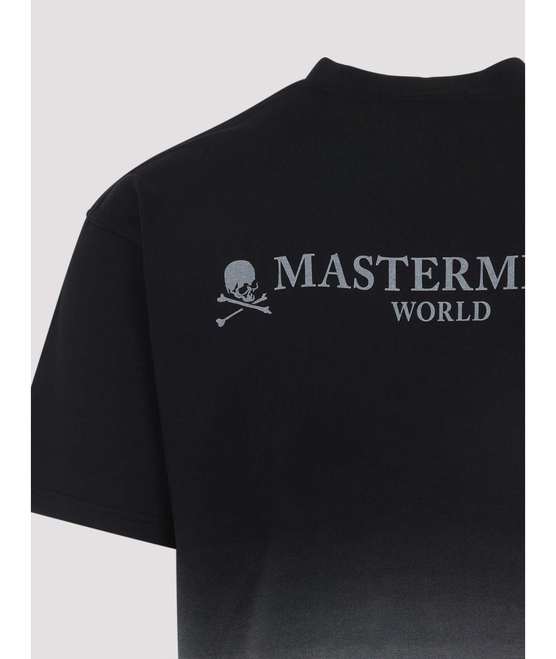 MASTERMIND WORLD Черная хлопковая футболка, фото 4