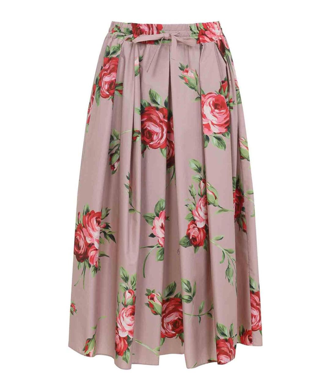 DOLCE&GABBANA Мульти хлопковая юбка миди, фото 1