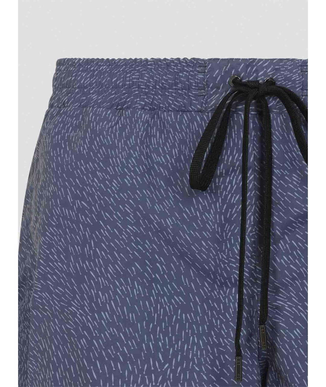 BRIONI Синие полиэстеровые шорты, фото 4