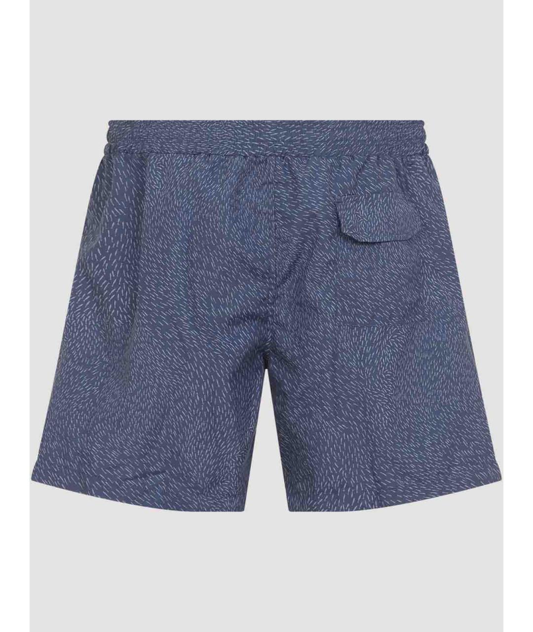 BRIONI Синие полиэстеровые шорты, фото 2