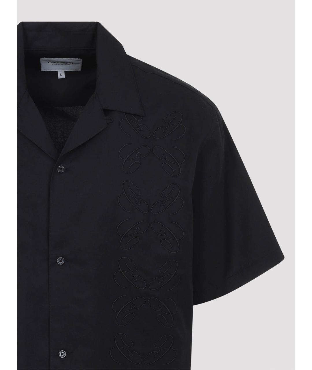 CARHARTT Черная хлопковая классическая рубашка, фото 3