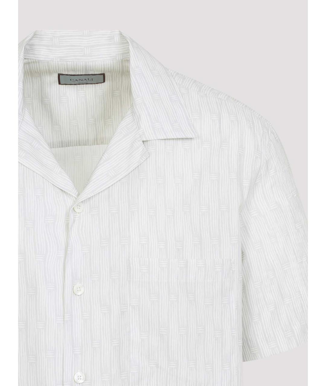 CANALI Серая хлопковая классическая рубашка, фото 3