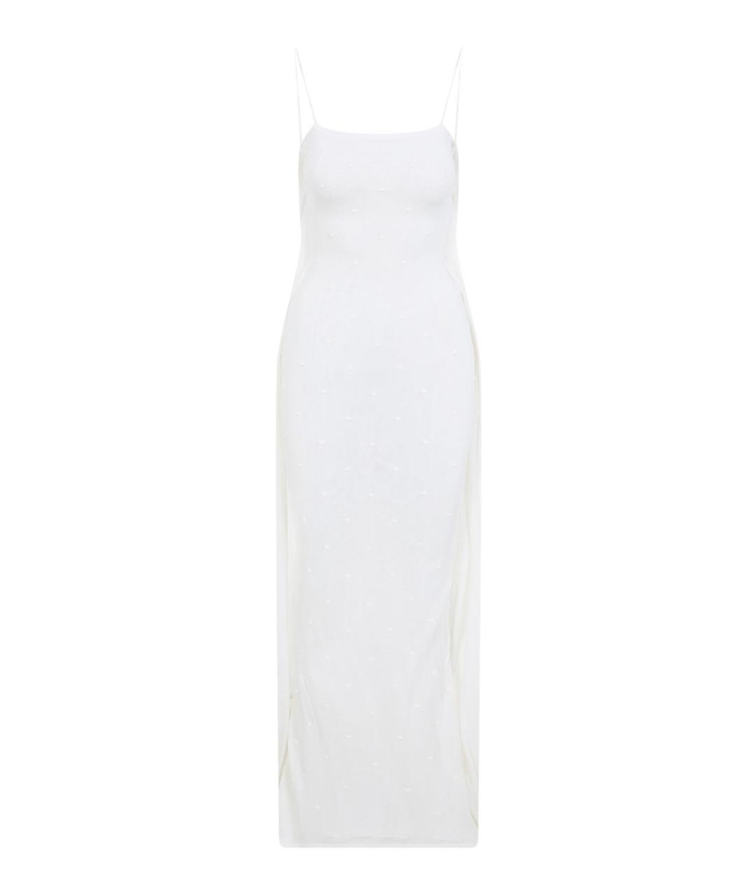 JACQUEMUS Белое вискозное платье, фото 1