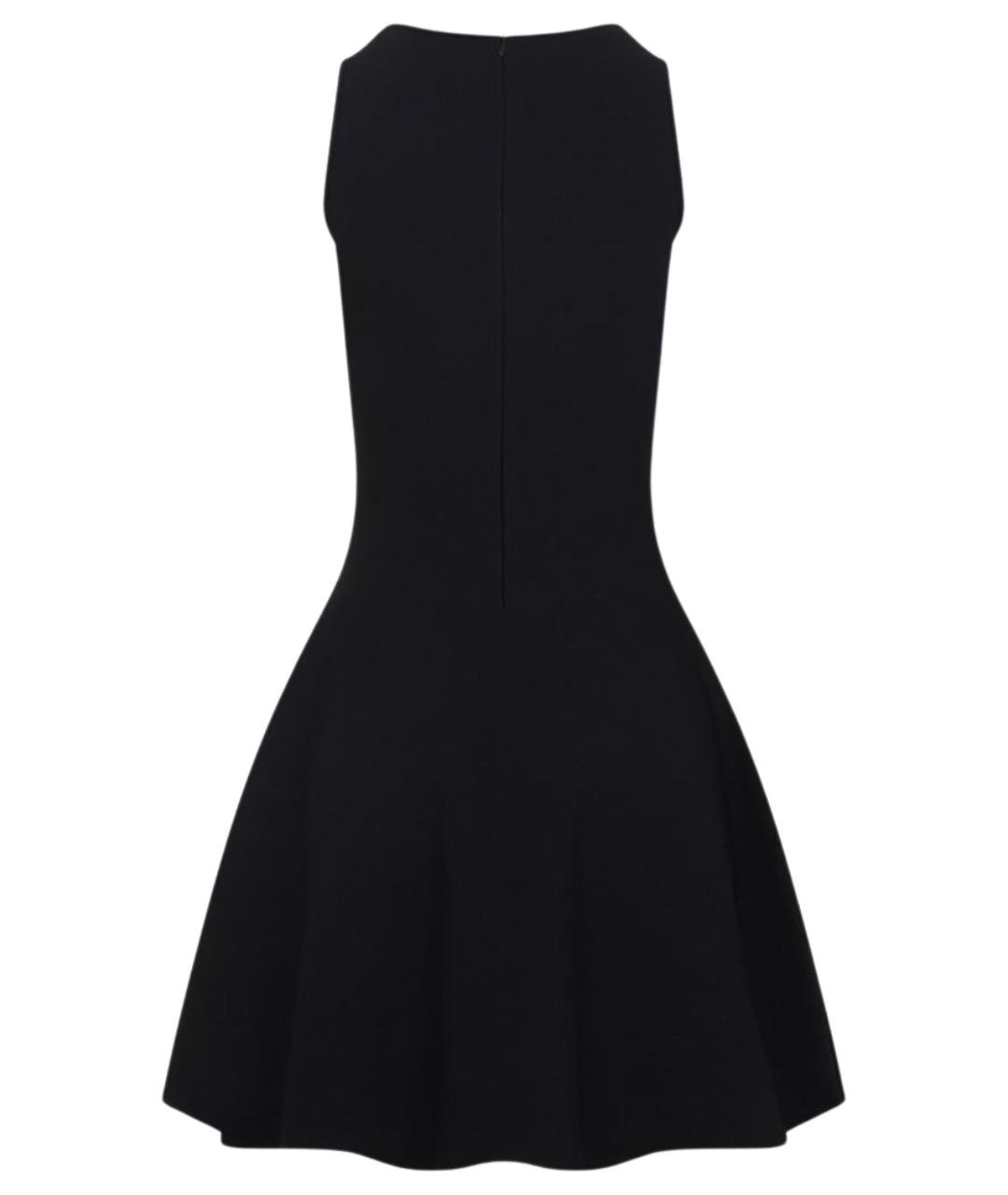 ALEXANDER MCQUEEN Черное вискозное повседневное платье, фото 2