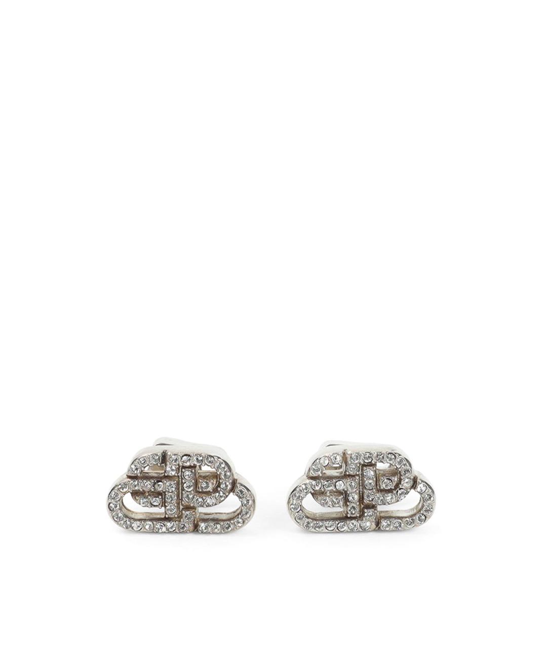 BALENCIAGA Серебряные металлические серьги, фото 1