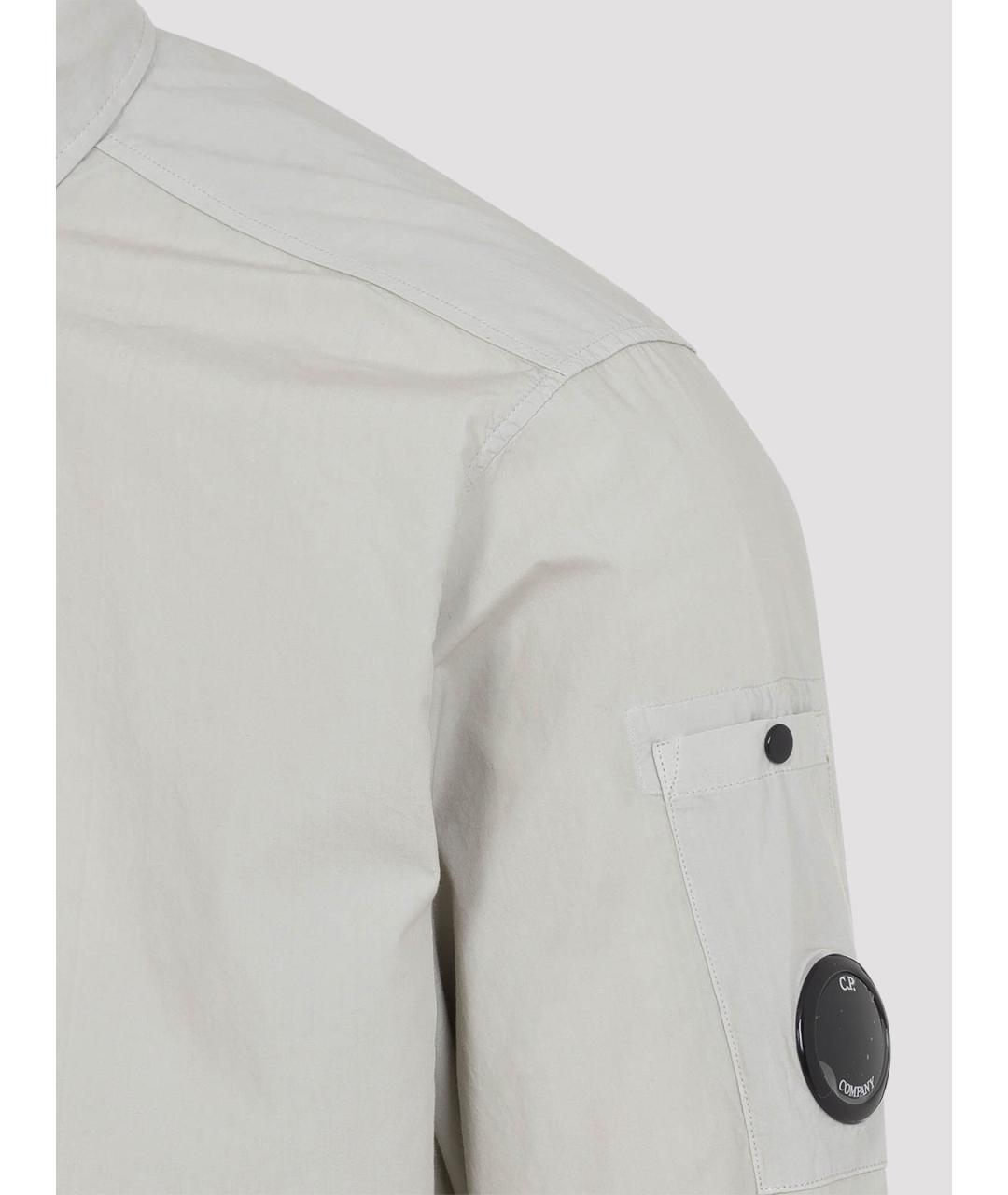 CP COMPANY Серая хлопковая классическая рубашка, фото 3