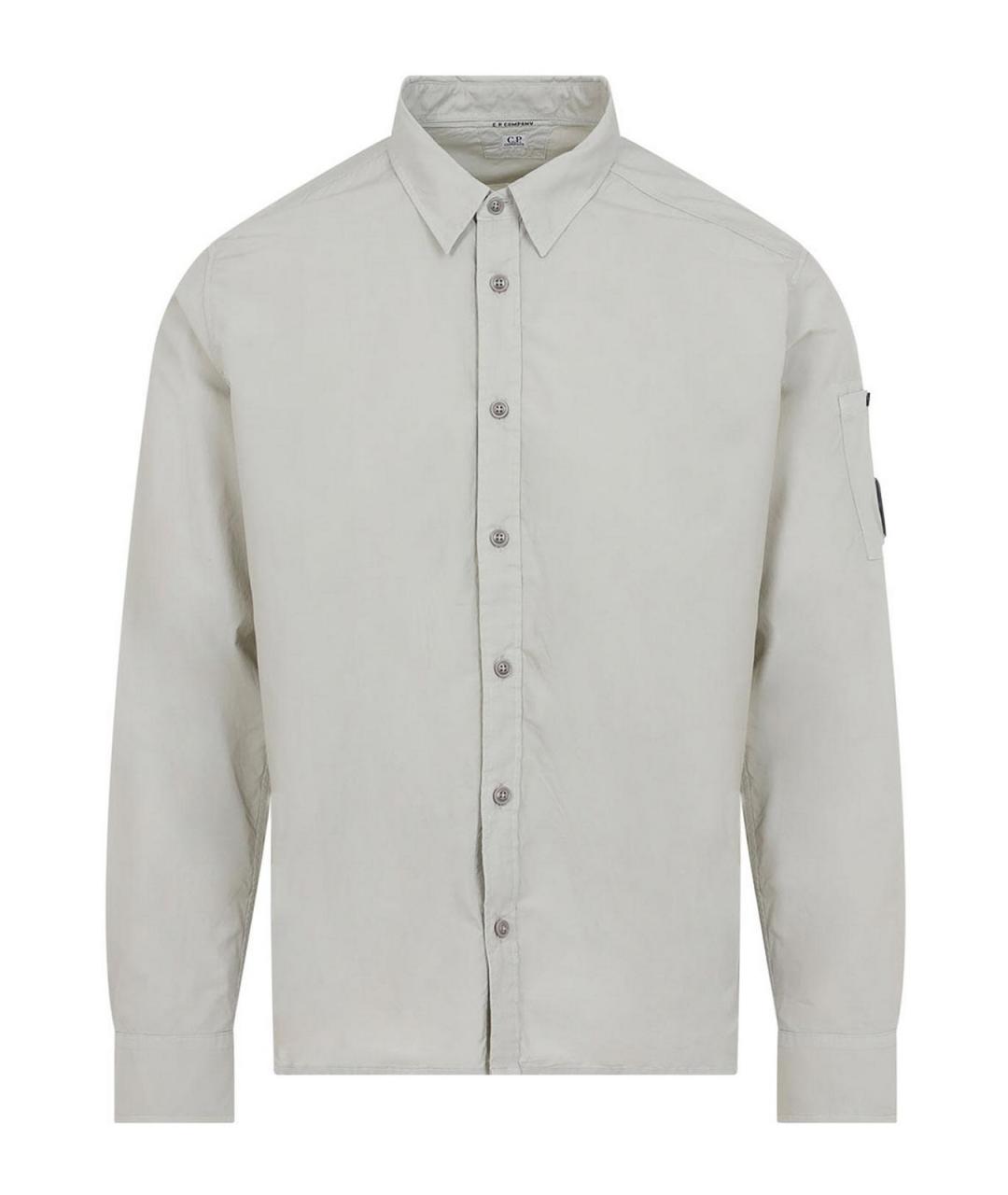 CP COMPANY Серая хлопковая классическая рубашка, фото 1