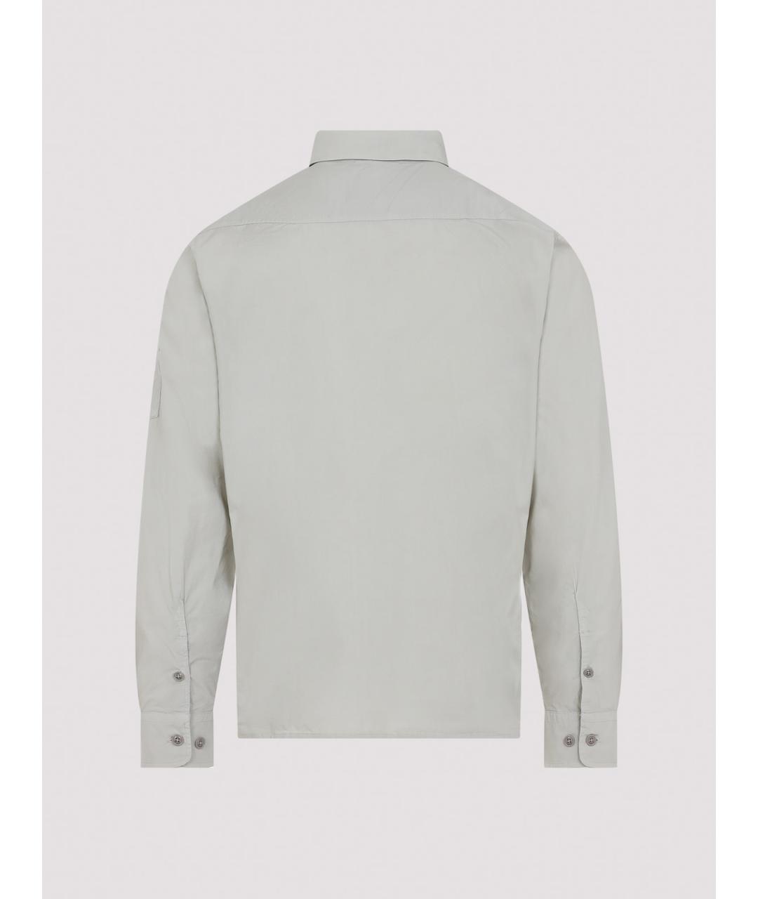 CP COMPANY Серая хлопковая классическая рубашка, фото 2