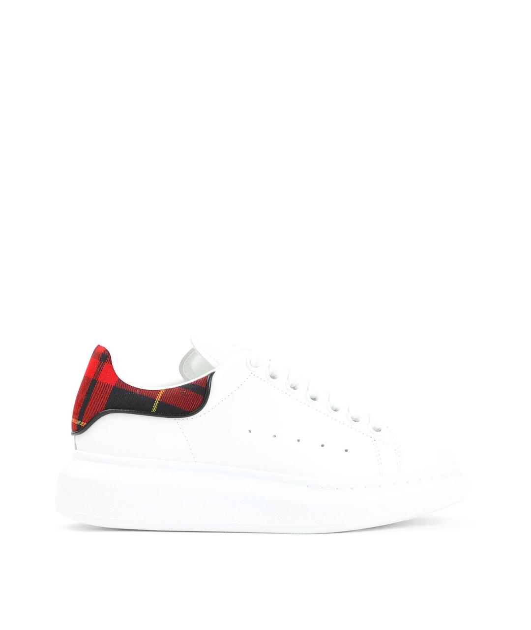 ALEXANDER MCQUEEN Белые кожаные кроссовки, фото 1