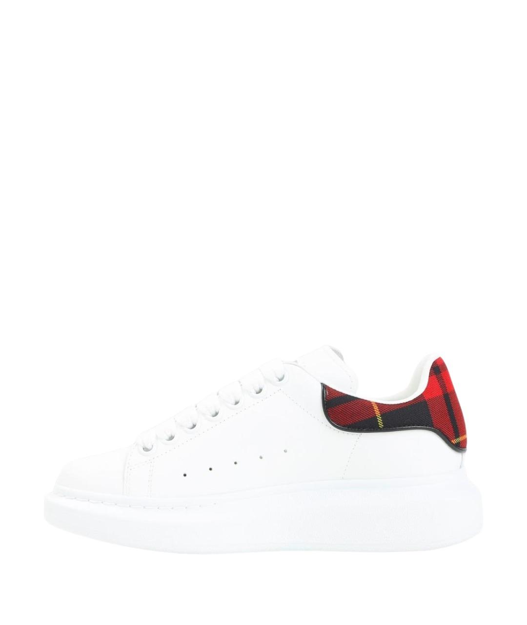 ALEXANDER MCQUEEN Белые кожаные кроссовки, фото 2
