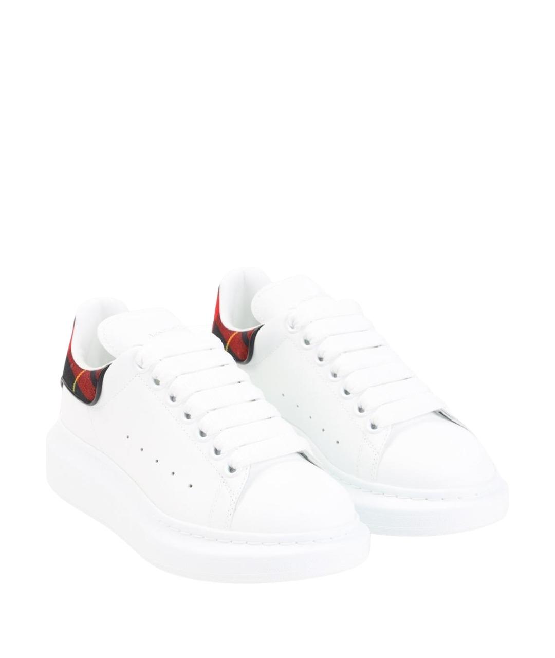 ALEXANDER MCQUEEN Белые кожаные кроссовки, фото 3