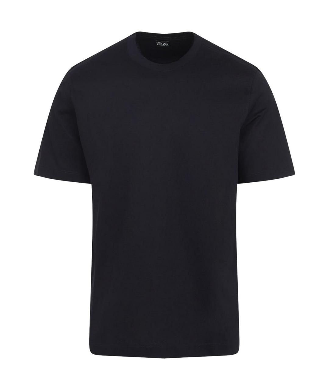 ZEGNA Синяя хлопковая футболка, фото 1