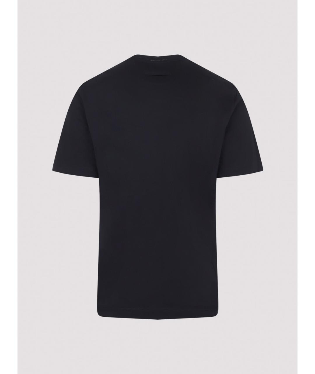 ZEGNA Синяя хлопковая футболка, фото 2
