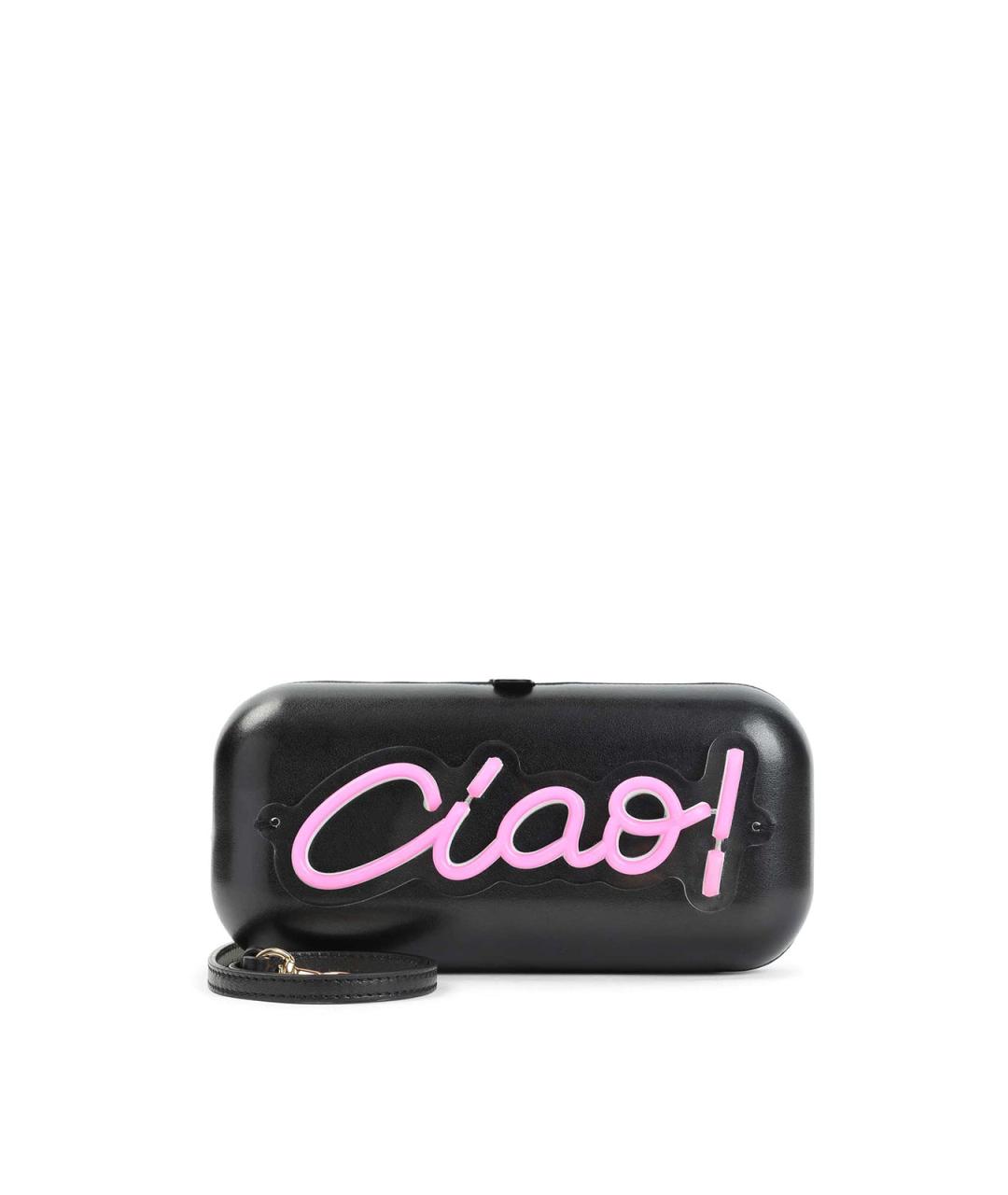 MOSCHINO Черная сумка с короткими ручками из искусственной кожи, фото 1