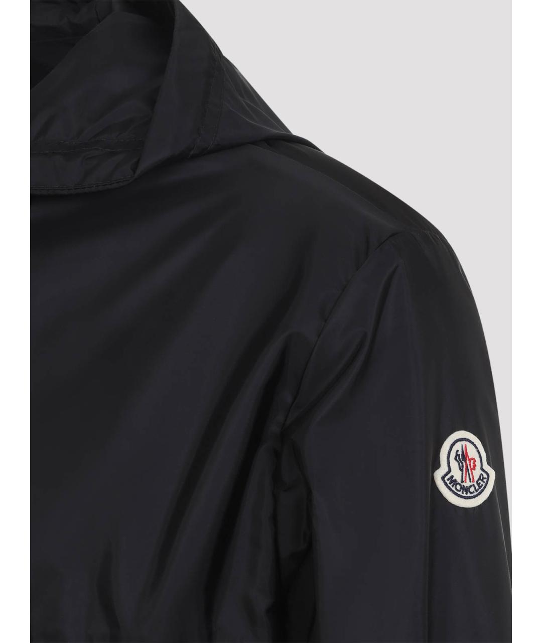 MONCLER Черная полиамидовая куртка, фото 4