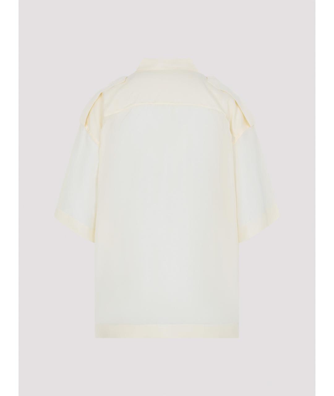 PHOEBE PHILO Бежевая шелковая рубашка, фото 2
