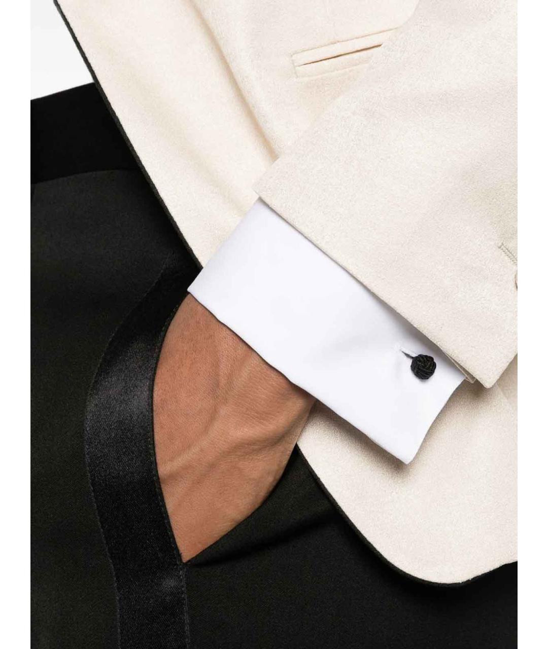 EMPORIO ARMANI Белая хлопковая классическая рубашка, фото 5