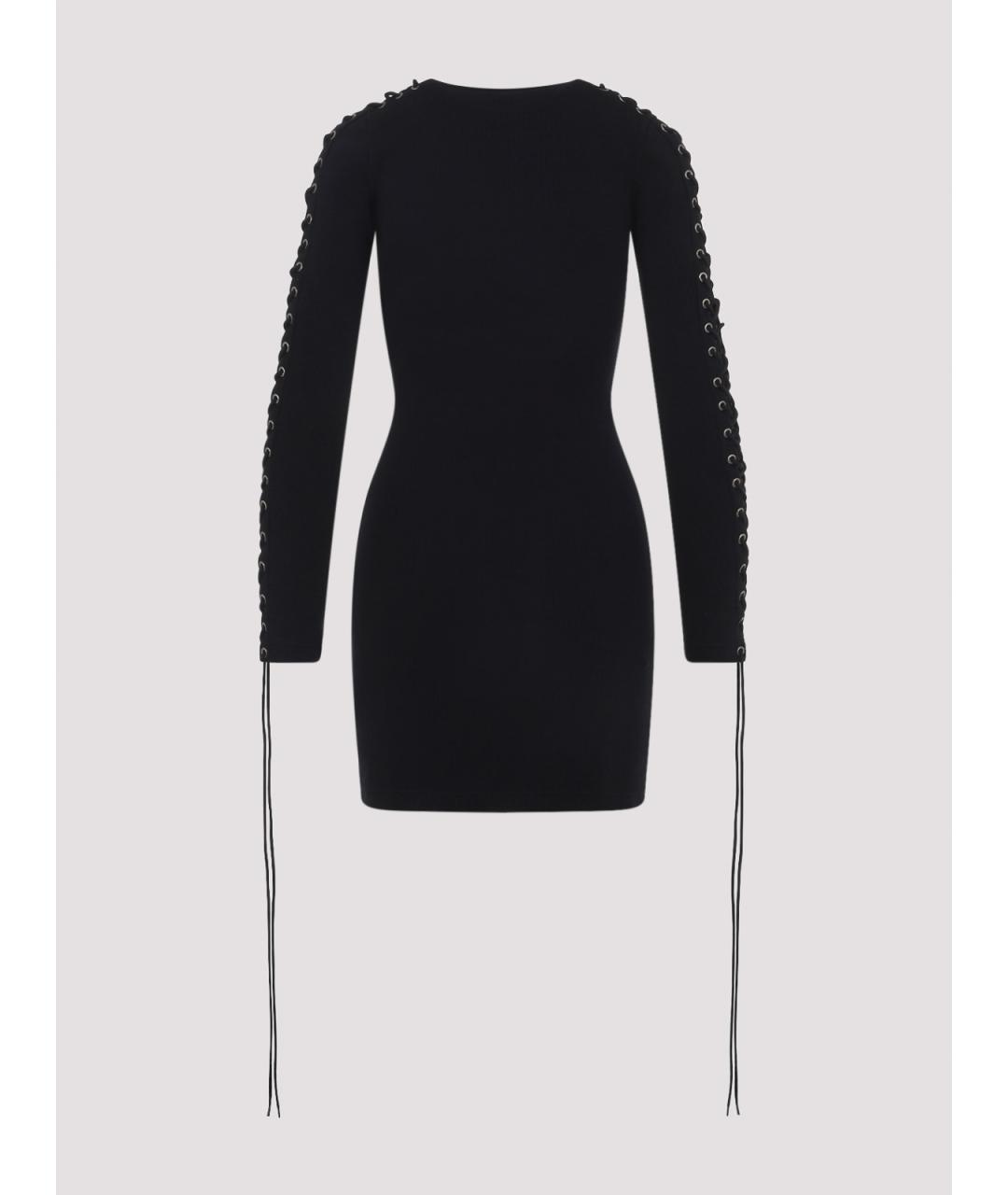 BALENCIAGA Черное хлопковое повседневное платье, фото 2