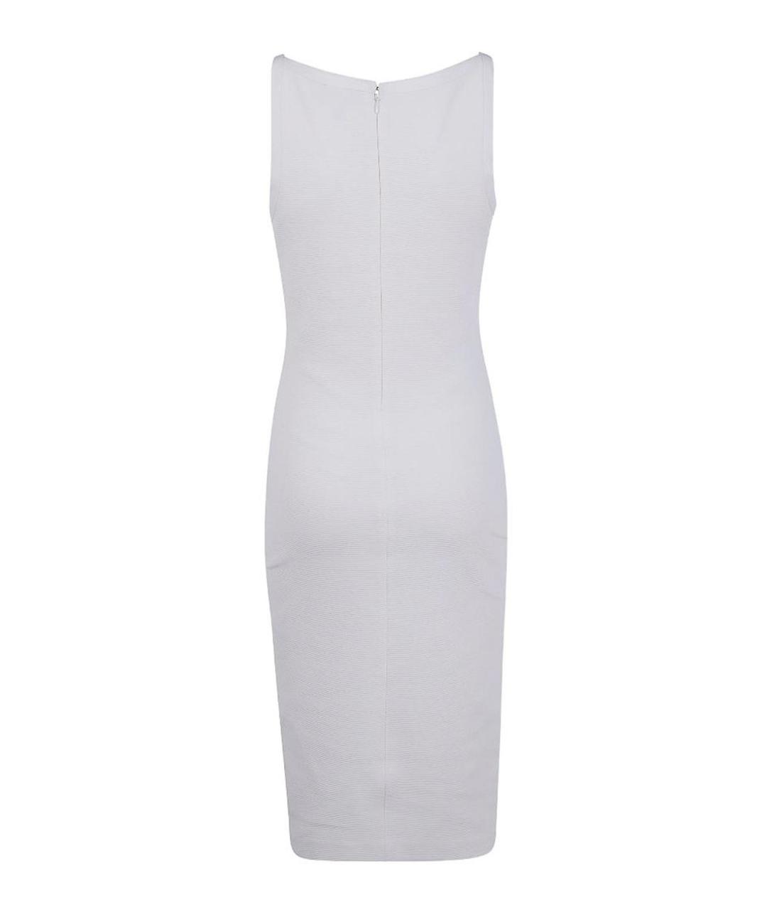 EMPORIO ARMANI Белое хлопковое повседневное платье, фото 2