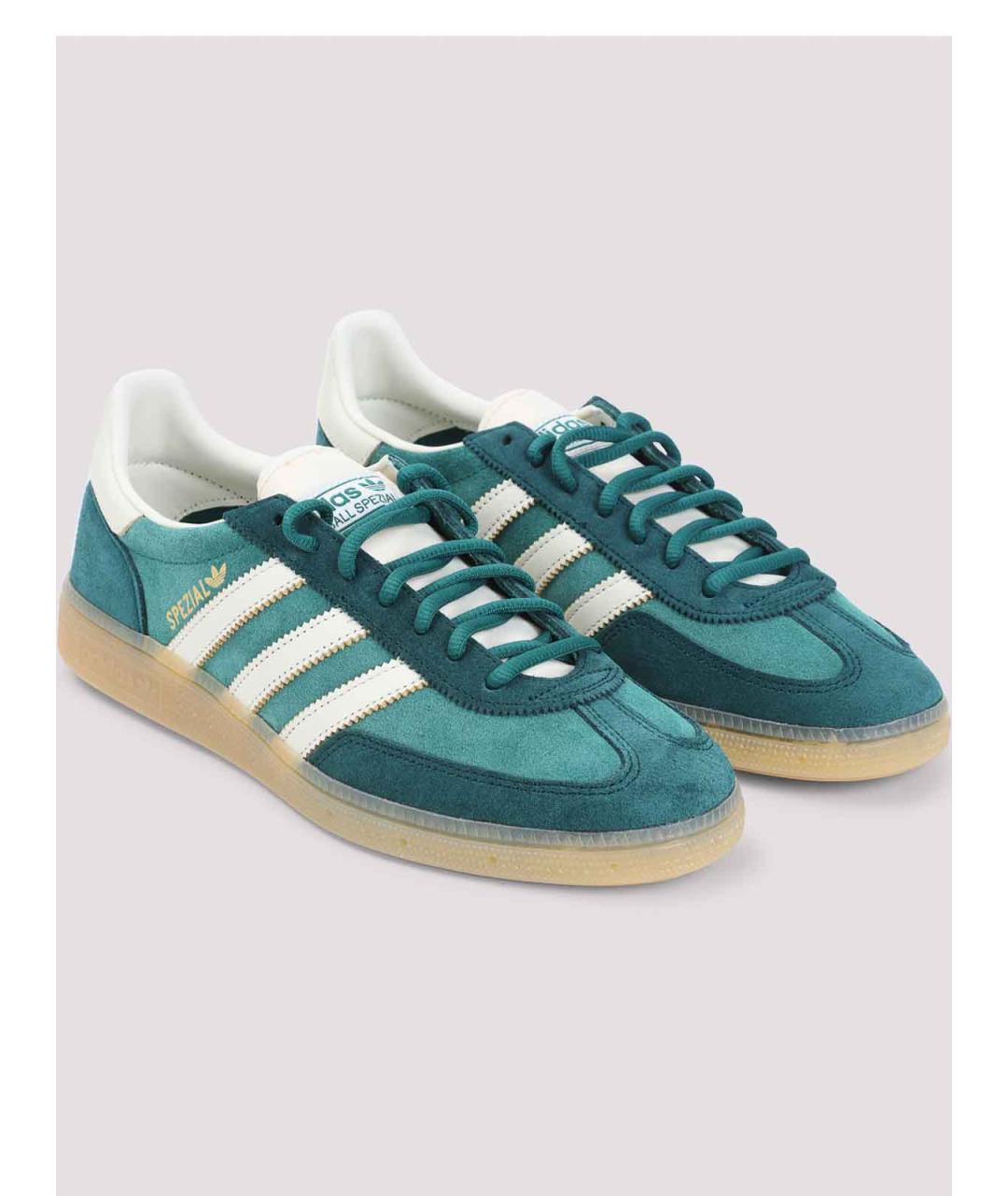 ADIDAS Зеленые замшевые низкие кроссовки / кеды, фото 3